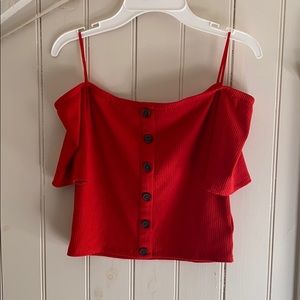 Off shoulder short sleeve top from Express